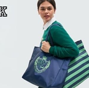 Pink Bag for Sale blue/green logo NWT